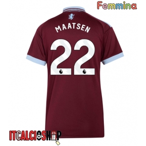 Aston Villa Ian Maatsen #22 Prima Maglia Femmina 2026-27 Manica Corta Aston Villa Ian Maatsen #22 Prima Maglia Femmina 2026-27 Manica Corta